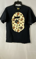 BAPE Men’s Black Baby Milo Food Graphic Big Ape Head T-Shirt Size M