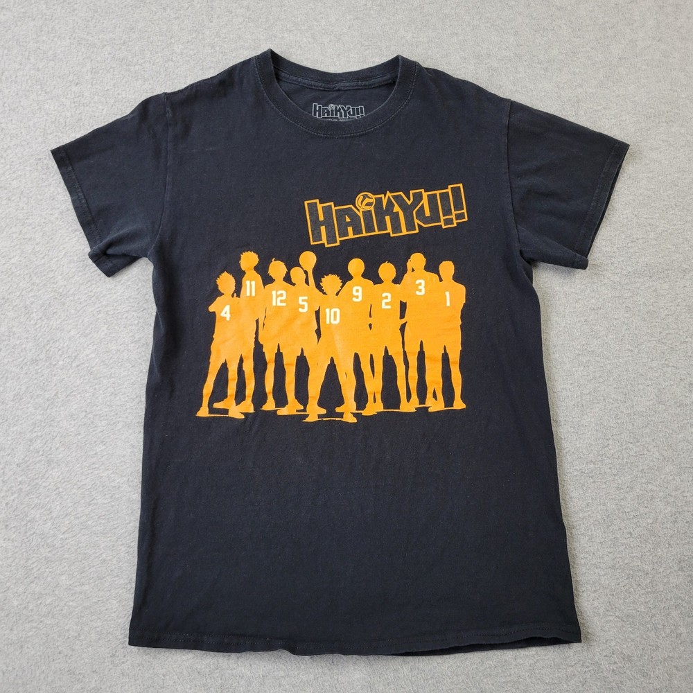 Haikyu!! Team Silhouette Anime Shirt Mens Small Karasuno High Graphic Print