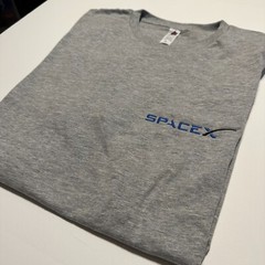 SpaceX Embroidered Shirt NASA Elon Musk Tesla Space X Embroidery StarShip BFR
