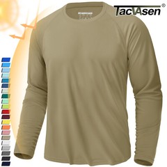UPF50+ Men’s Long Sleeve Sun Protection UV Shirts Rash Guard Hiking Running Tops