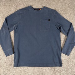 Sitka Gear Shirt Mens L Marine Blue Foothills Long Sleeve Crew Stretch Hunting