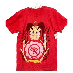 Disney Parks Aladdin Jafar No Wifi Red T Shirt Mens Small NWT Nostalgia 90s Y2K