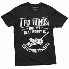 Men’s Mechanic Funny Tee Shirt I fix Things Collecting Objects Humor Tee For Him