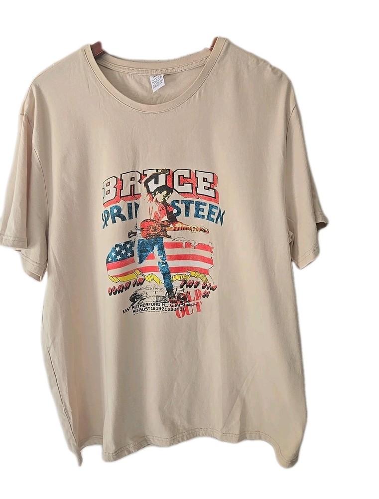 Vtg Bruce Springsteen E Street Band Shirt Giants Stadium NJ 2XL Unique Creation