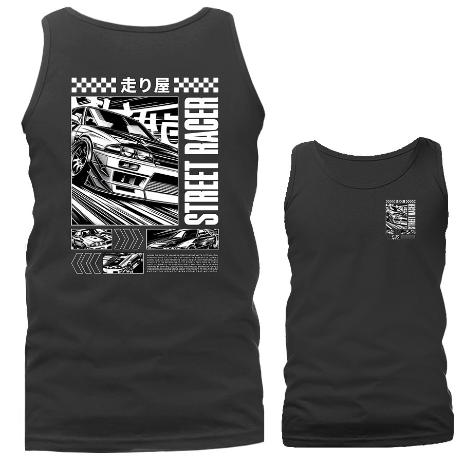 Street Racer Imported Tuned Custom JDM Sports Car Tank Top