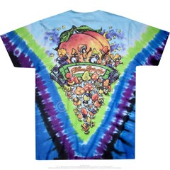 ALLMAN BROTHERS-PEACH MUSHROOM-TIE DYE T-SHIRT M-L-XL-XXL Trucks,Haynes,Betts