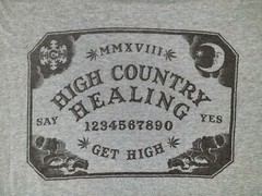 High Country Healing Ouija Board Get High Gray Graphic Print Tee Size XL
