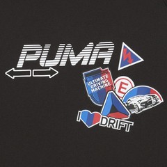 PUMA Bmw M Motorsport Motorsport Graphic Crew Neck Short Sleeve T-Shirt Mens Siz