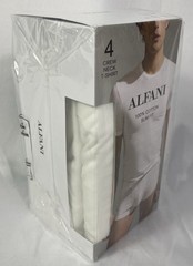 ALFANI Men’s XXL 4-Pack Slim-Fit Solid Cotton Undershirts 4 Total Shirts NWT