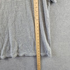 The Men’s Store at Bloomingdale’s Striped Linen Tee XL Dark Slate Pullover S/S