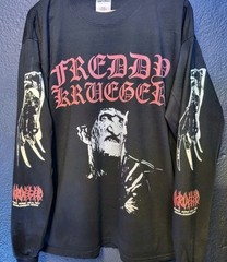 Freddy Krueger Nightmare Elm Street Long Sleeve Shirt Custom Multi-Print Shaka!!