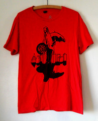 The Concert Tee, District, Custom Ink The Electric West Red GRAPHIC TEE , Size M