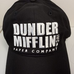 Dunder Mifflin INC Paper Company – Black -the office – Adjustable – Unisex Adult