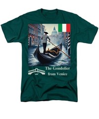 The Gondolier from Venice Premium High-End T-shirt S-4XL Italy Souvenir Gift!