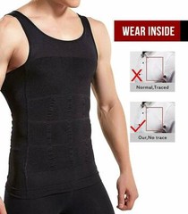 Shaper Men’s Body Shaper Toning T-Shirt Ultra Durable Tank Compression Underwear