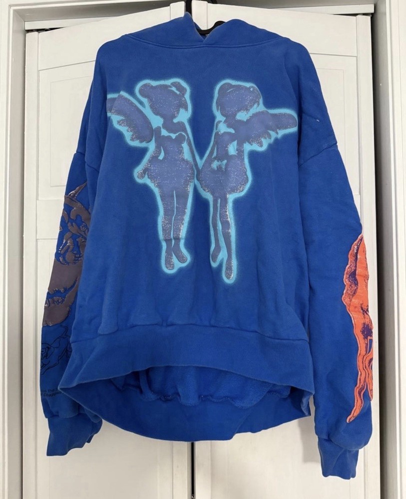 Drake Related FATD Blue Hoodie For All The Dogs Octobers Very Own OVO Size L