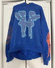Drake Related FATD Blue Hoodie For All The Dogs Octobers Very Own OVO Size L