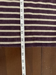Frizmworks T Shirt Purple Stripe Men Small (Fit M) 100% Cotton Short Sleeve
