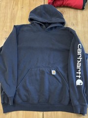 Carhartt Men’s XXL Clothing Lot 2 Hoodies & Henley Shirt Workwear Bundle