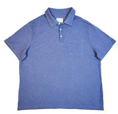 Men’s Short Sleeve Polo Shirts 2XL Blue “2 Pack” Goodfellow POCKET Collar Neck