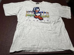 Vintage Donald Duck Classic Shirt Mens XL Gray Disney Genus Made USA 90s