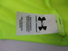 Under Armour Shirt Mens Medium Neon Yellow Athletic Short Sleeve Gym Workout
