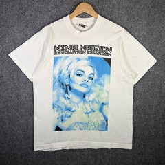 Vintage Nina Hagen Shirt Mens Large White 80s Revolution Ballroom Banshees Band