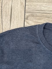 2017 Croft & Barrow Easy Care Long Sleeve Henley Navy Sail Heather Tee Size 4XB