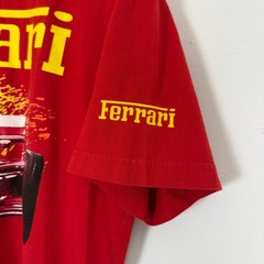 Vintage 90s Ferrari Formula 1 F1 Racing Tee Shirt Car Automotive Nascar Red