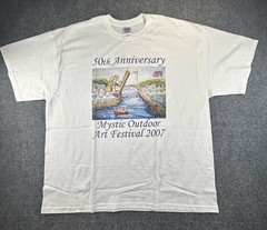 50th Anniversary of the Mystic Outdoor Art Festival Men’s Size 2XL T Shirt 2007