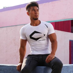 Men’s Gym Workout Training Muscle Sport Fitness Active Short Sleeve Tee T Shirt