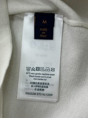 Louis Vuitton LV Monogram Short-Sleeved Cotton Crewneck T-Shirt White Size M