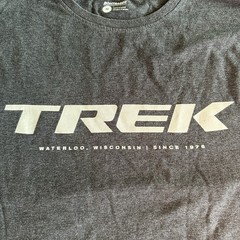 Trek Bicycles T Shirt Dark Dk. Grey Medium Med Waterloo Wisconsin 1976 Bontrager