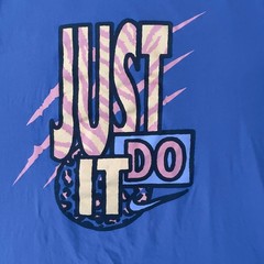 Nike Mens Graphic T-Shirt Lot of 2 Blue Just Do It Black Swoosh XL AR5006-403