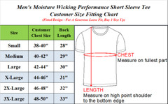 Mens Moisture Wicking Crew Neck T-Shirt TAGLESS ( Size: S-2XL ) 5 PACK FREE SHIP