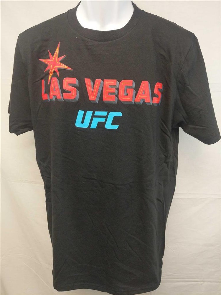 NEW Las Vegas UFC Adult Mens Unisex Sizes M-L Black Reebok Shirt