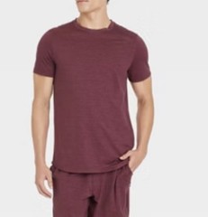 Men’s All In Motion Short Sleeve Ultra Soft Athletic T Shirt Purple S Retail $18