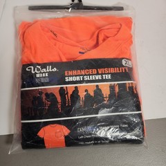 NEW~Walls~Working Man’s Pocket Tees 1 SHIRT- XL- HI VIS ORANGE
