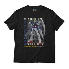 Mobile Suit Gundam Wing Zero EW XXXG-00W0 Anime Mecha Graphic T-Shirt