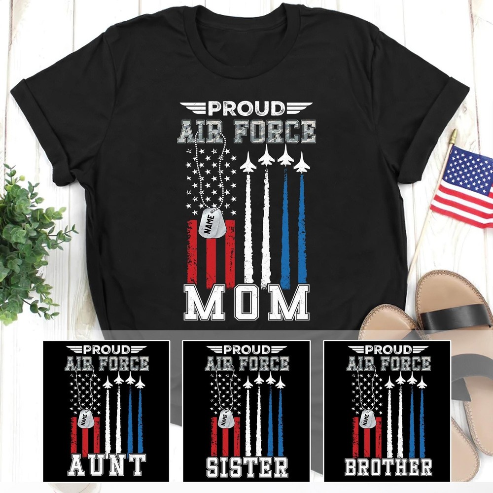 Proud Air Force Family Military Shirts Air Force Mom Air Force Aunt Air Force