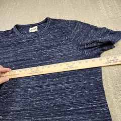 Pact Clothing Shirt Men Large 100% Organic Cotton Heather Blue Natural Fiber