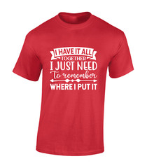 I HAVE IT ALL TOGETHER MENS T SHIRT PRINTED SLOGAN FUNNY GIFT IDEA PRESENT TOP