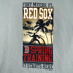 Boston Red Sox TShirt Mesn XL Spring Training Y2k 2010 Florida Grapefruit League