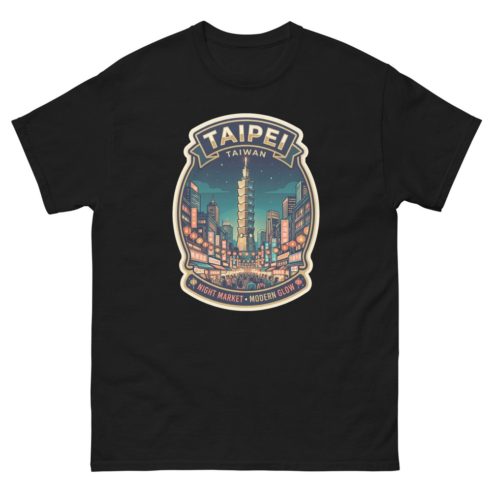Taipei Taiwan Night Market Graphic T-Shirt Unisex Travel Tee