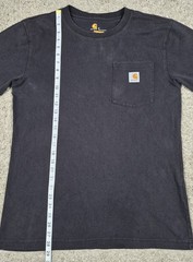 Lot Of 2 Carhartt Relaxed Fit Mens Pocket Tshirts Small Gray Black Short Sleeve