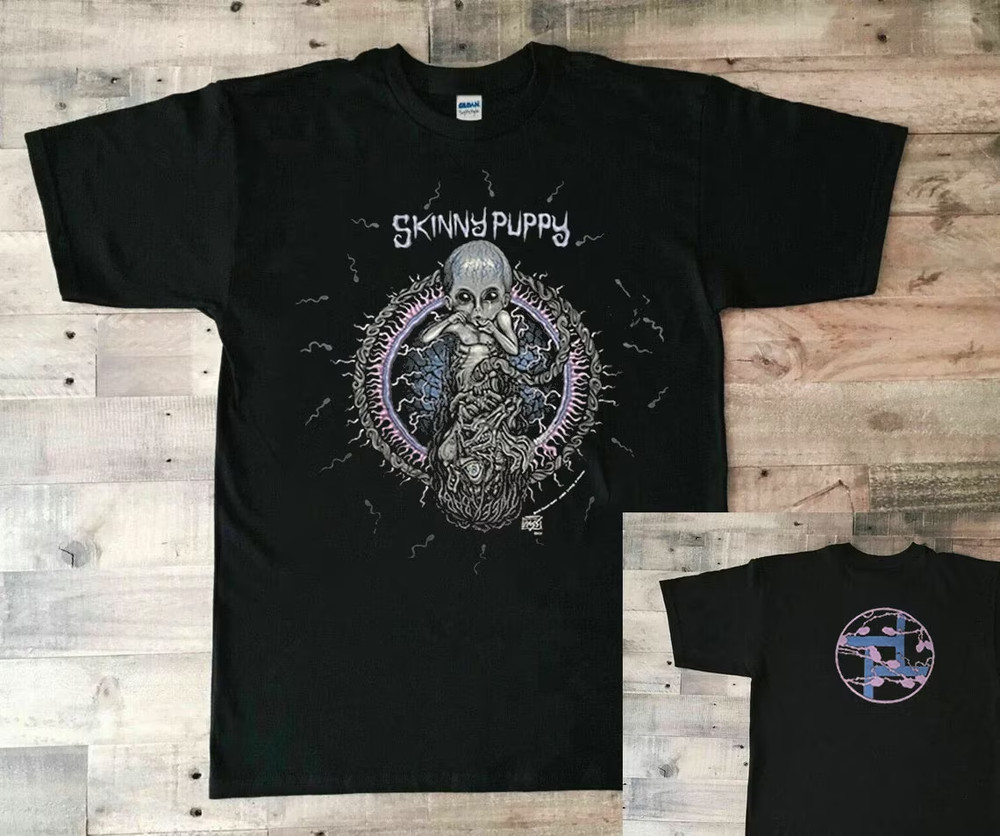 Vintage Skinny Puppy Tweak Baby 1993 Tour T-Shirt, 90s Skinny Puppy Tour Shirt