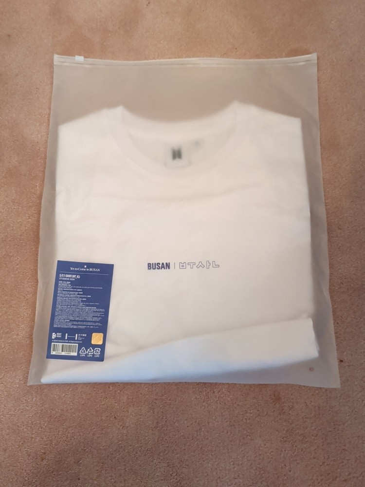 Kpop BTS Yet To Come in BUSAN LOGO Large (XL) T-shirt – USA SELLER 