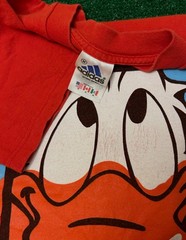 Vintage 90s Adidas Disney Donald Duck Ice Berg History Cartoon VTG Shirt Medium