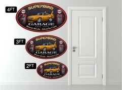 Plymouth Superbird Muscle Car Garage Sign Wall Art Graphic Sticker