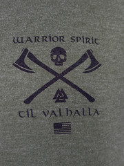 Howitzer Style Men’s T-Shirt Valhalla Warrior Military Grunt MFG